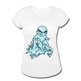 Character #62 Women's Tri-Blend V-Neck T-Shirt - white