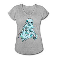 Character #62 Women's Tri-Blend V-Neck T-Shirt - heather gray