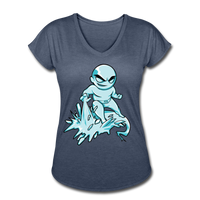 Character #62 Women's Tri-Blend V-Neck T-Shirt - navy heather