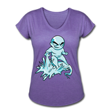 Character #62 Women's Tri-Blend V-Neck T-Shirt - purple heather