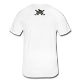 Character #63 Fitted Cotton/Poly T-Shirt by Next Level - white