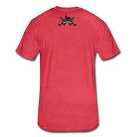 Character #63 Fitted Cotton/Poly T-Shirt by Next Level - heather red