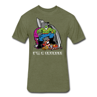 Character #63 Fitted Cotton/Poly T-Shirt by Next Level - heather military green