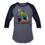 Character #63 Baseball T-Shirt - heather blue/navy