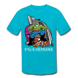 Character #63 Kids' Moisture Wicking Performance T-Shirt - turquoise