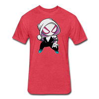 Character #64 Fitted Cotton/Poly T-Shirt by Next Level - heather red