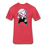 Character #64 Fitted Cotton/Poly T-Shirt by Next Level - heather red