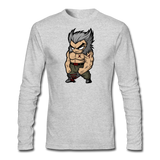 Character #65 Men's Long Sleeve T-Shirt by Next Level - heather gray