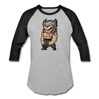 Character #65 Baseball T-Shirt - heather gray/black