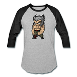 Character #65 Baseball T-Shirt - heather gray/black