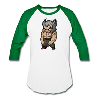 Character #65 Baseball T-Shirt - white/kelly green