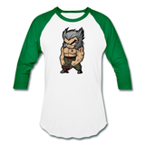 Character #65 Baseball T-Shirt - white/kelly green