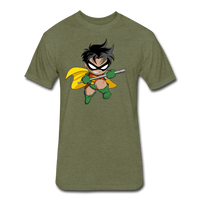Character #66 Fitted Cotton/Poly T-Shirt by Next Level - heather military green