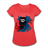 Character #67 Women's Tri-Blend V-Neck T-Shirt - heather red