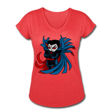 Character #67 Women's Tri-Blend V-Neck T-Shirt - heather red