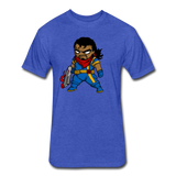 Character #68 Fitted Cotton/Poly T-Shirt by Next Level - heather royal
