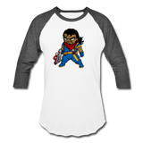 Character #68 Baseball T-Shirt - white/charcoal