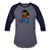 Character #68 Baseball T-Shirt - heather blue/navy