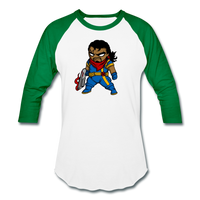 Character #68 Baseball T-Shirt - white/kelly green