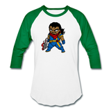 Character #68 Baseball T-Shirt - white/kelly green