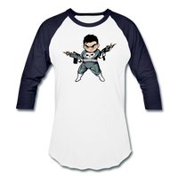 Character #70 Baseball T-Shirt - white/navy