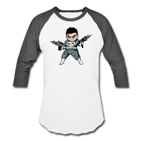 Character #70 Baseball T-Shirt - white/charcoal