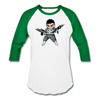 Character #70 Baseball T-Shirt - white/kelly green