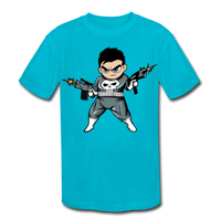 Character #70 Kids' Moisture Wicking Performance T-Shirt - turquoise