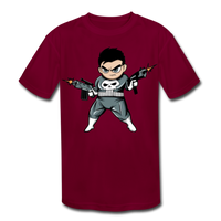 Character #70 Kids' Moisture Wicking Performance T-Shirt - burgundy