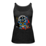 Character #76 Women’s Premium Tank Top - charcoal gray