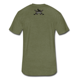 Character #76 Fitted Cotton/Poly T-Shirt by Next Level - heather military green