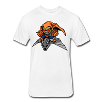 Character #77 Fitted Cotton/Poly T-Shirt by Next Level - white