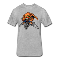 Character #77 Fitted Cotton/Poly T-Shirt by Next Level - heather gray