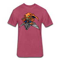 Character #77 Fitted Cotton/Poly T-Shirt by Next Level - heather burgundy