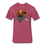 Character #77 Fitted Cotton/Poly T-Shirt by Next Level - heather burgundy