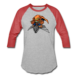 Character #77 Baseball T-Shirt - heather gray/red