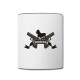 Character #81 Contrast Coffee Mug - white/cobalt blue