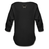 Character #81 Organic Long Sleeve Baby Bodysuit - black