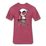 Character #82 Fitted Cotton/Poly T-Shirt by Next Level - heather burgundy
