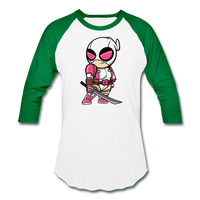 Character #82 Baseball T-Shirt - white/kelly green