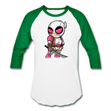 Character #82 Baseball T-Shirt - white/kelly green