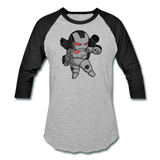 Character #83 Baseball T-Shirt - heather gray/black