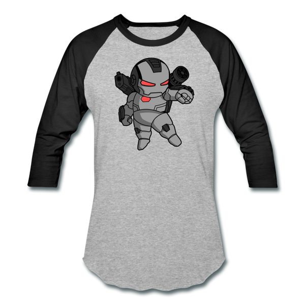 Character #83 Baseball T-Shirt - heather gray/black