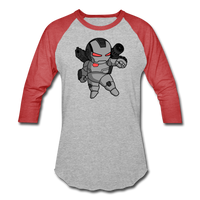 Character #83 Baseball T-Shirt - heather gray/red