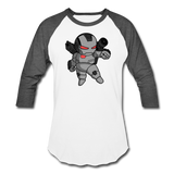 Character #83 Baseball T-Shirt - white/charcoal