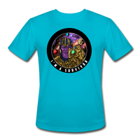 Character #84 Men’s Moisture Wicking Performance T-Shirt - turquoise