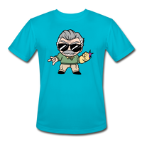 Character #85 Men’s Moisture Wicking Performance T-Shirt - turquoise