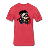 Character #86 Fitted Cotton/Poly T-Shirt by Next Level - heather red