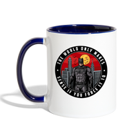 Character #96 Contrast Coffee Mug - white/cobalt blue