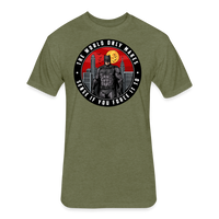 Character #96 Fitted Cotton/Poly T-Shirt by Next Level - heather military green